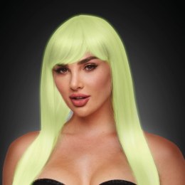 Pleasure Wigs Amber Peruka White Glow in the Dark Neonowa Regulowana
