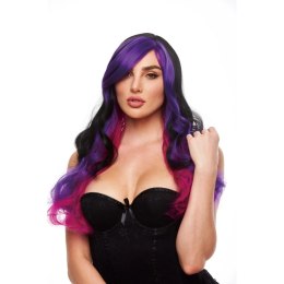 Pleasure Wigs Brandi Wig peruka czarno-fioletowa, regulowana