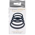 Sportsheets Navy O-Ring 4 Pack - Zestaw gumowych pierścieni niebieskich