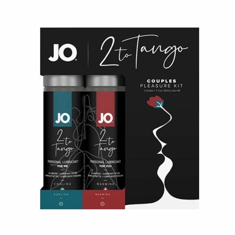System JO 2 to Tango Zestaw Lubrykantow H2O Warming & Cooling 2x60ml System JO 2 to Tango Zestaw Lubrykantow H2O Warming & Cooling 2x60ml