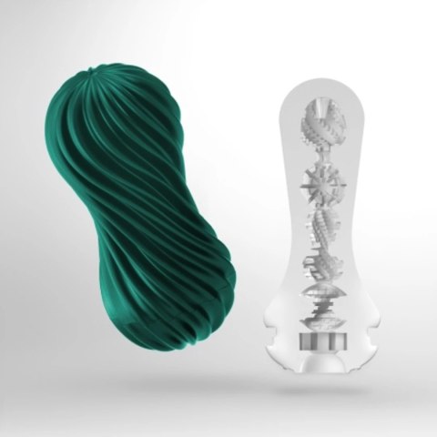 Tenga Flex II Fizzy Green - elastyczna nakładka spiralna, zielona Tenga Flex II Fizzy Green - elastyczna nakładka spiralna, zielona