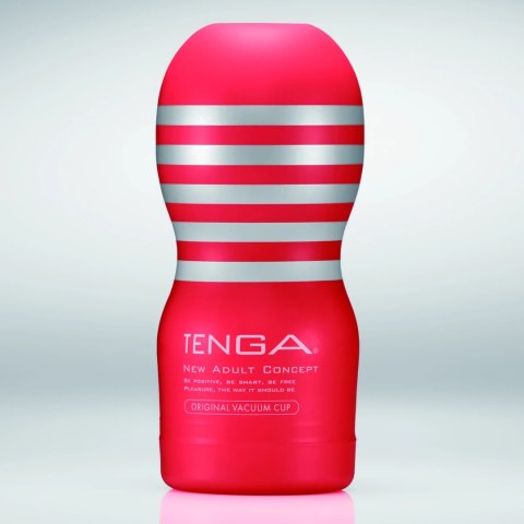 Tenga Original Vacuum Cup Medium - kompaktowa maszyna intymna, czerwona Tenga Original Vacuum Cup Medium - kompaktowa maszyna intymna, czerwona