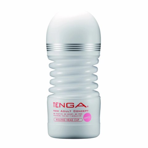 Tenga Rolling Head Cup Gentle - biała maszyna intymna z obrotową głowką 15cm Tenga Rolling Head Cup Gentle - biała maszyna intymna z obrotową głowką 15cm