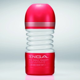 Tenga Rolling Head Cup Medium - elastyczna maszyna intymna 15 cm czerwona