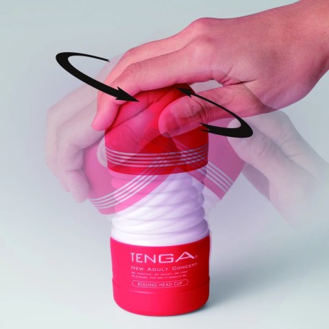 Tenga Rolling Head Cup Medium - elastyczna maszyna intymna 15 cm czerwona Tenga Rolling Head Cup Medium - elastyczna maszyna intymna 15 cm czerwona