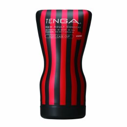 Tenga Soft Case Cup Strong - zaawansowana maszyna intymna, czarna, 15 cm