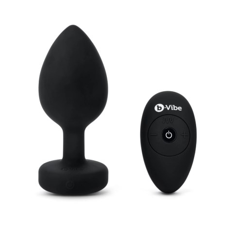 B-Vibe Jewel Plug XXL Black - zdalny system wibracyjny, silikon, USB B-Vibe Jewel Plug XXL Black - zdalny system wibracyjny, silikon, USB