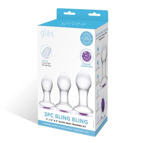 Glas Bling Bling Szklany Zestaw do Treningu - 3 Rozmiary Glas Bling Bling Szklany Zestaw do Treningu - 3 Rozmiary