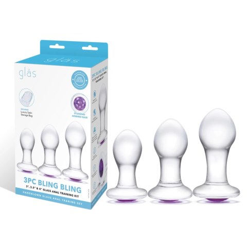 Glas Bling Bling Szklany Zestaw do Treningu - 3 Rozmiary Glas Bling Bling Szklany Zestaw do Treningu - 3 Rozmiary