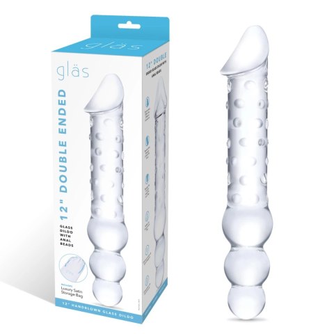 Glas Double Ended - szklana forma intymna, dwustronna, 30,5 cm Glas Double Ended - szklana forma intymna, dwustronna, 30,5 cm