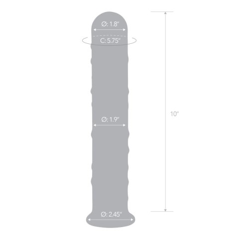 Glas Extra Large - Szklana anatomiczna forma z wypustkami 25 cm Glas Extra Large - Szklana anatomiczna forma z wypustkami 25 cm