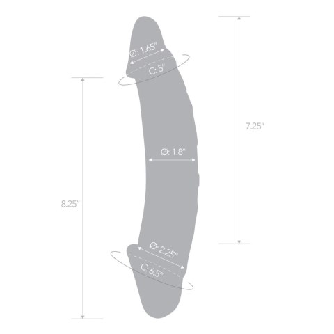 Glas Girthy - szklana maszyna intymna 26 cm, dwustronna, borokrzemowe szkło Glas Girthy - szklana maszyna intymna 26 cm, dwustronna, borokrzemowe szkło