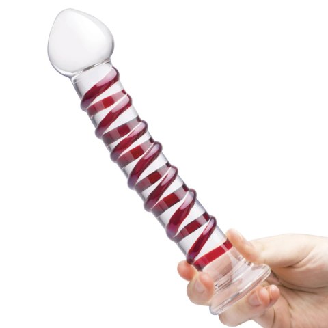 Glas Mr. Swirly - szklany model spiralny 25,5 cm czerwony Glas Mr. Swirly - szklany model spiralny 25,5 cm czerwony