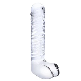Glas Realistic Ribbed - szklany model z anatomiczną fakturą 20 cm