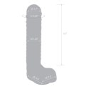 Glas Realistic Ribbed - szklany model z anatomiczną fakturą 20 cm