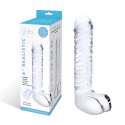 Glas Realistic Ribbed - szklany model z anatomiczną fakturą 20 cm