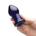 Glas Wibrująca szklana wtyczka z pilotem, 9 cm, wielostopniowa regulacja
