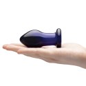 Glas Wibrująca szklana wtyczka z pilotem, 9 cm, wielostopniowa regulacja