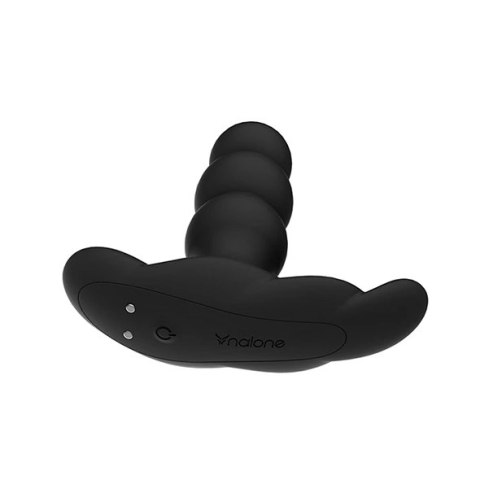Nalone Pearl Black - Anatomiczny masażer prostaty z obrotowym systemem i pilotem 12,5 cm Nalone Pearl Black - Anatomiczny masażer prostaty z obrotowym systemem i pilotem 12,5 cm