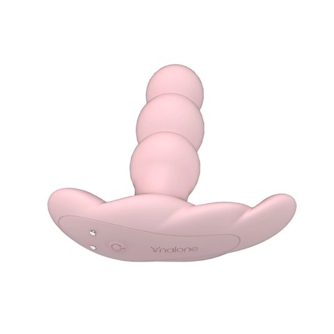 Nalone Pearl Light Pink - masażer obrotowy z pilotem, silikonowy Nalone Pearl Light Pink - masażer obrotowy z pilotem, silikonowy
