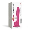Strap-On-Me Sliding Skin Fuchsia L - silikonowy model z ruchomą powierzchnią 14,2 cm