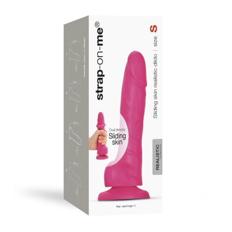 Strap-On-Me Sliding Skin Fuchsia L - silikonowy model z ruchomą powierzchnią 14,2 cm Strap-On-Me Sliding Skin Fuchsia L - silikonowy model z ruchomą powierzchnią 14,2 cm