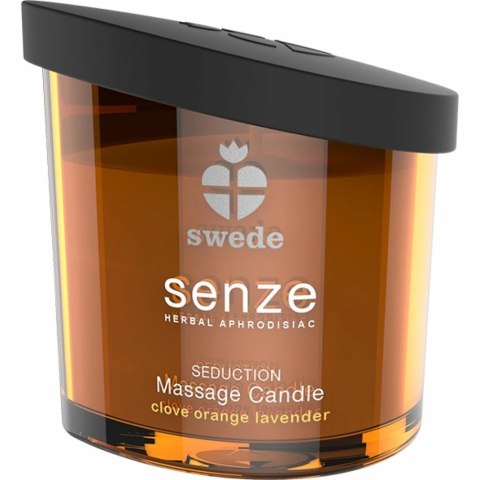 Swede Senze Massage Candle Seduction 50ml - świeca do masażu o zapachu goździkow, pomarańczy i lawendy Swede Senze Massage Candle Seduction 50ml - świeca do masażu o zapachu goździkow, pomarańczy i lawendy