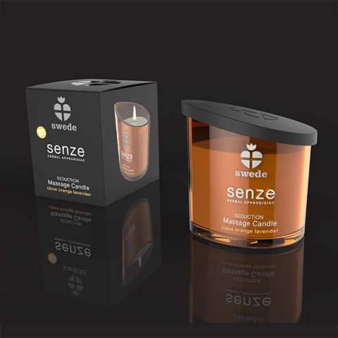 Swede Senze Massage Candle Seduction 50ml - świeca do masażu o zapachu goździkow, pomarańczy i lawendy Swede Senze Massage Candle Seduction 50ml - świeca do masażu o zapachu goździkow, pomarańczy i lawendy