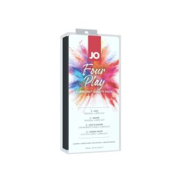 System JO Four Play Variety Pack 8x10ml - zestaw lubrykantow smakowych i klasycznych