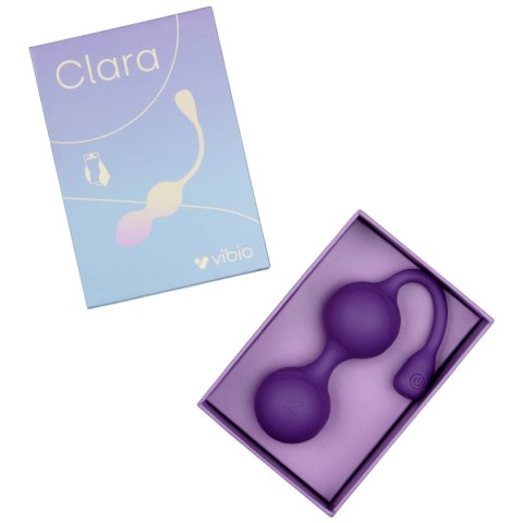 Vibio Clara Purple - Bezprzewodowe kulki do ćwiczeń mięśni Kegla Bluetooth Vibio Clara Purple - Bezprzewodowe kulki do ćwiczeń mięśni Kegla Bluetooth