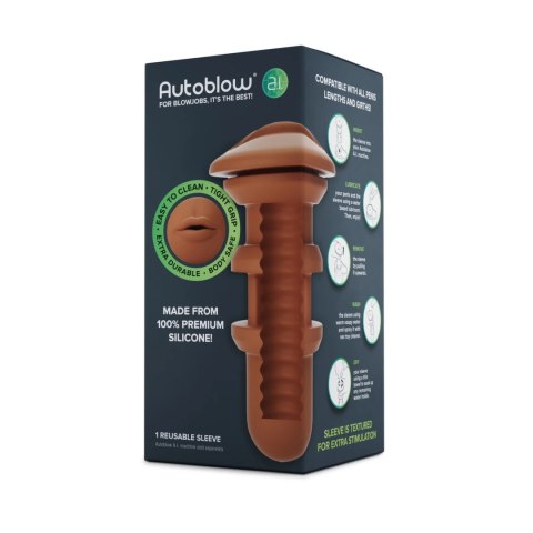 Autoblow A.I. Wkładka Ustna Brown - Wymienna Wkładka Intymna Autoblow A.I. Wkładka Ustna Brown - Wymienna Wkładka Intymna