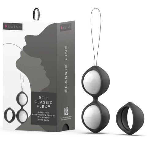 B Swish Bfit Classic Flex Black - Kulki do ćwiczeń mięśni Kegla 38g B Swish Bfit Classic Flex Black - Kulki do ćwiczeń mięśni Kegla 38g