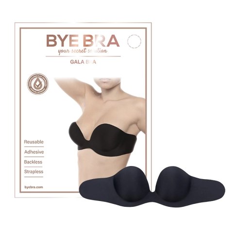 Bye Bra Gala Bra Black - samonośny biustonosz balkonetka, miseczka E Bye Bra Gala Bra Black - samonośny biustonosz balkonetka, miseczka E