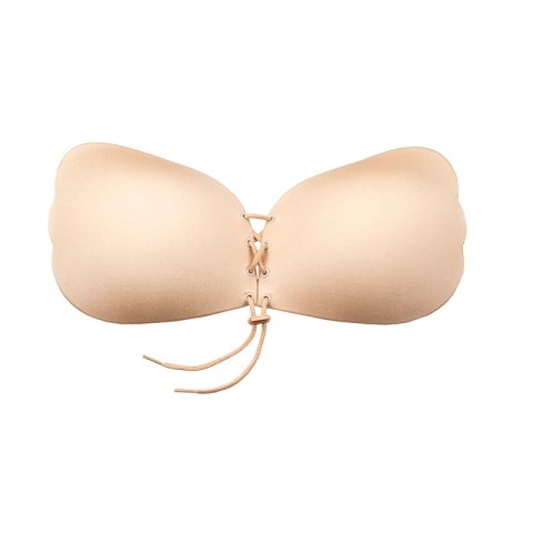 Bye Bra Lace-It Bra E Nude - Samonośny biustonosz z regulacją, wielorazowy