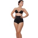 Bye Bra Padded Panties S Black - Modelujące majtki z wysokim stanem