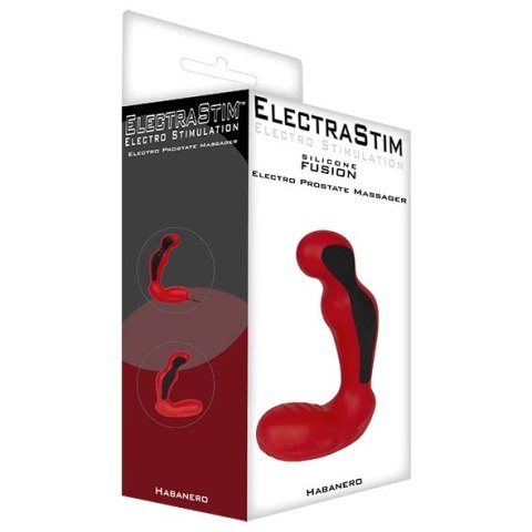 ElectraStim Silicone Fusion Habanero - ergonomiczny aplikator do stymulacji prostaty, czerwony, 13,1 cm ElectraStim Silicone Fusion Habanero - ergonomiczny aplikator do stymulacji prostaty, czerwony, 13,1 cm