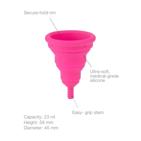 Intimina Lily Cup Compact B silikonowy kubeczek menstruacyjny składany Intimina Lily Cup Compact B silikonowy kubeczek menstruacyjny składany