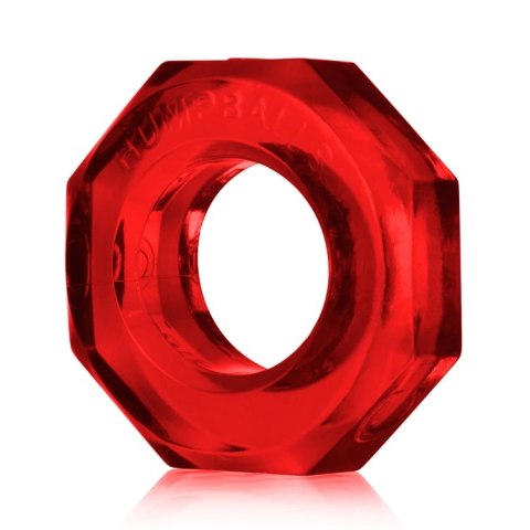 Oxballs Humpballs Ruby - elastyczny pierścień z SKINFLEX-TPR, czerwony