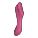 Satisfyer Curvy Trinity 3 Red - wielofunkcyjny model 3w1 z masażerem powietrznym