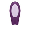 Satisfyer Double Joy Violet - Model dla Par z Aplikacją, IPX7, 2 Silniki