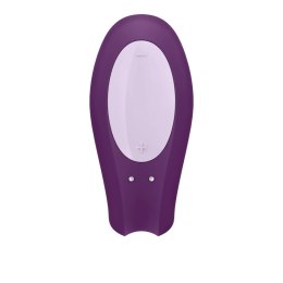 Satisfyer Double Joy Violet - Model dla Par z Aplikacją, IPX7, 2 Silniki