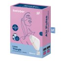 Satisfyer Love Triangle White - urządzenie z technologią Air Pulse, biel