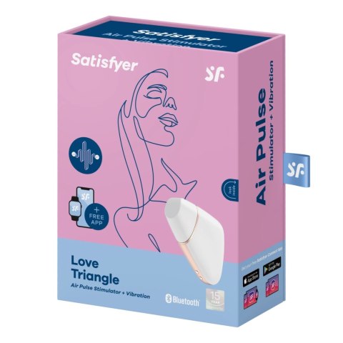 Satisfyer Love Triangle White - urządzenie z technologią Air Pulse, biel Satisfyer Love Triangle White - urządzenie z technologią Air Pulse, biel