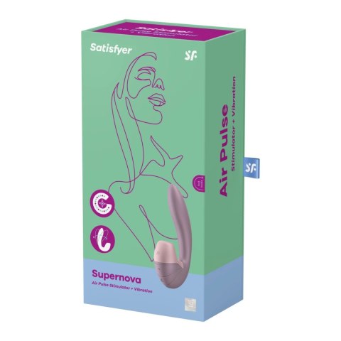 Satisfyer Supernova Old Rose - zaawansowany masażer Air Pulse, silikonowy Satisfyer Supernova Old Rose - zaawansowany masażer Air Pulse, silikonowy