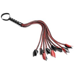 Sportsheets Saffron Braided Flogger pleciony pejcz ze sztucznej skory 61cm