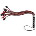 Sportsheets Saffron Braided Flogger pleciony pejcz ze sztucznej skory 61cm