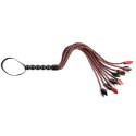Sportsheets Saffron Braided Flogger pleciony pejcz ze sztucznej skory 61cm