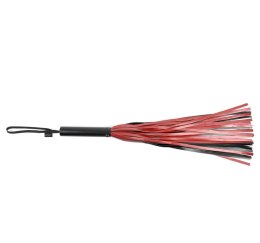 Sportsheets Saffron Flogger czarno-czerwony, uchwyt metalowy 58,4cm