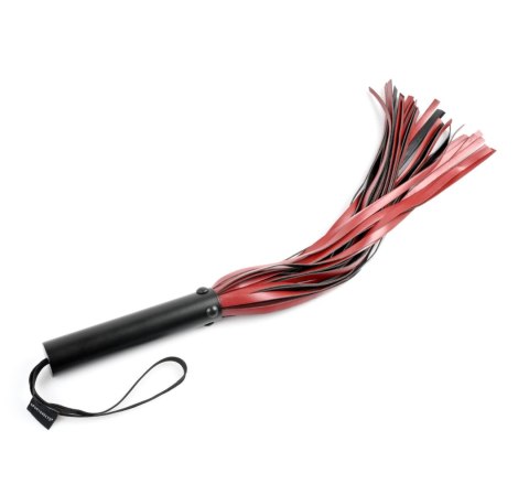 Sportsheets Saffron Flogger czarno-czerwony, uchwyt metalowy 58,4cm Sportsheets Saffron Flogger czarno-czerwony, uchwyt metalowy 58,4cm