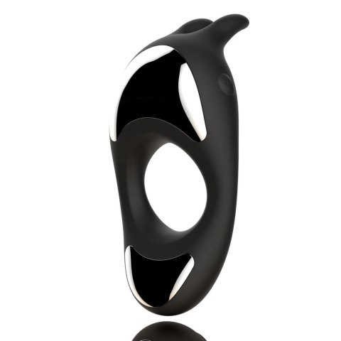 FeelzToys Zeus Black - Pierścień wibrujący z podwojnym napędem, czarny FeelzToys Zeus Black - Pierścień wibrujący z podwojnym napędem, czarny